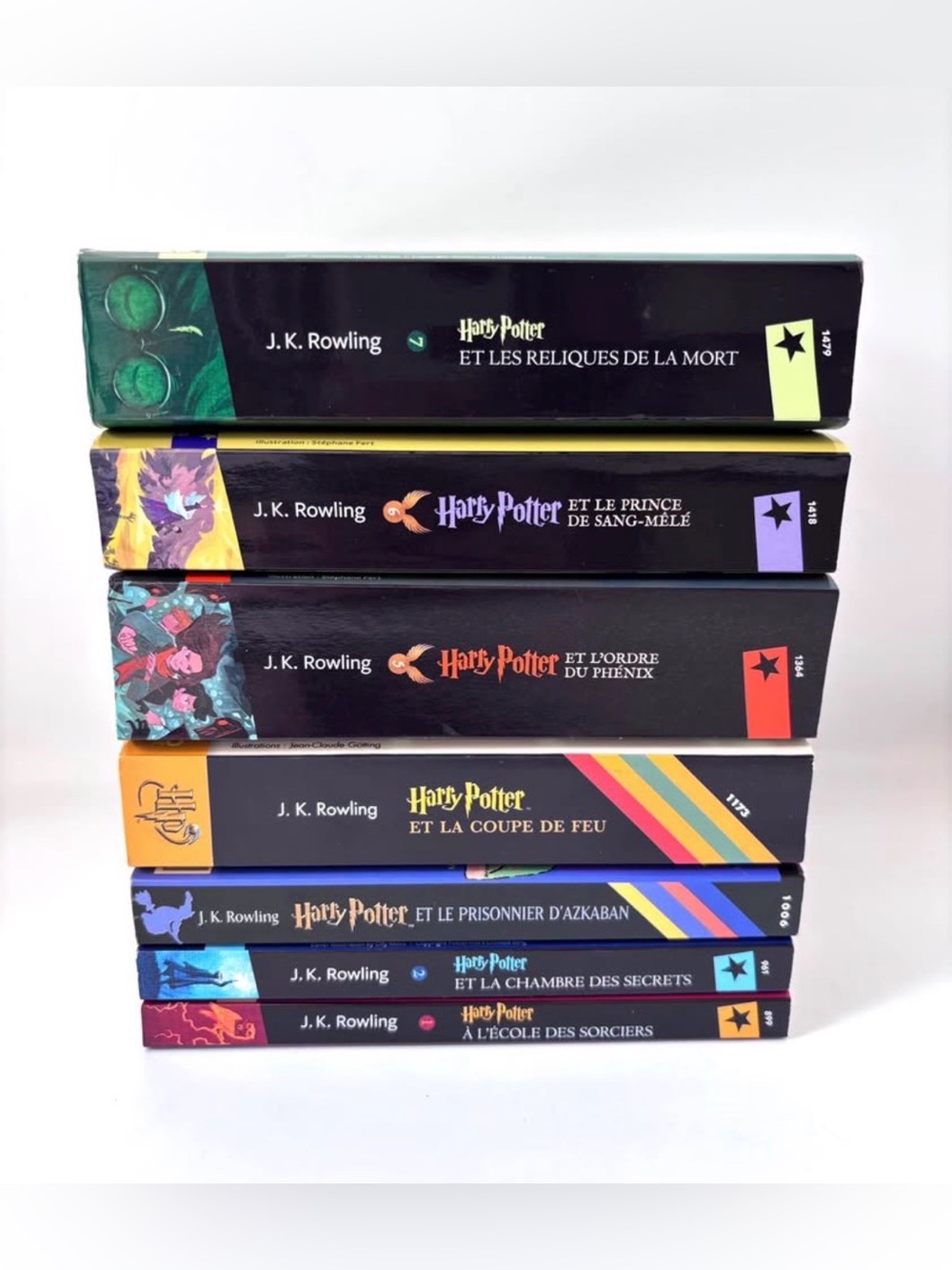 FRENCH Harry Potter 1-7 Folio Junior Livres de Poche Pocket Books Set